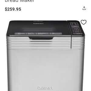 Cuisinart Custom Convection
Bread Maker